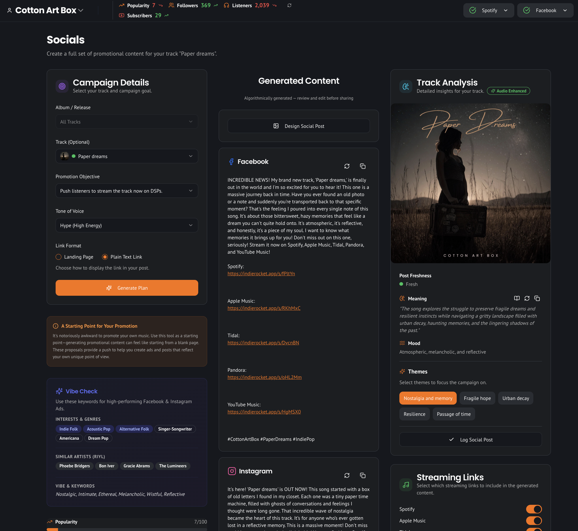 Create feature screenshot